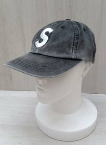 SUPREME/シュプリーム/キャップ/Pigment Print S Logo 6-Panel Black/ブラック系