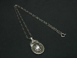 1円 ■美品■ GEORG JENSEN ジョージ ジェンセン SV925 ネックレス ペンダント アクセサリー レディース メンズ シルバー系 FB4047