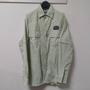  LAND ROVER ランドローバー 長袖シャツ アウトドアシャツ 薄手 フィッシングシャツ メンズ XL グリーン系 05H2201mel