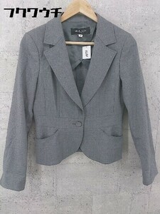 ◇ Michel Klein ミッシェルクラン テーラード ジャケット サイズ40 グレー レディース