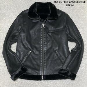 The DUFFER of St.GEORGE ザダファーオブセントジョージ ECO MOUTON JACKET フェイクムートン ジャケット ファー サイズM ブラック