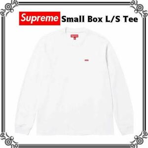 Supreme Small Box L/S Tee シュプリーム スモール ボックス ロゴ ロングスリーブ Tシャツ カットソー white ホワイト top トップ