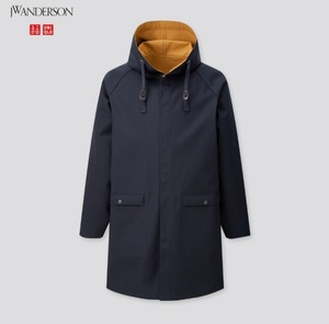 防風リバーシブルコート UNIQLO JW ANDERSEN ネイビー S 未使用品 タグ付き JW アンダーソン