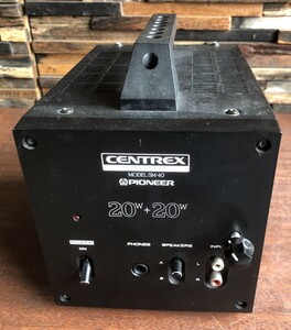 パイオニア CENTREX PORTABLE COMPO SM-40 ステレオパワーアンプ 中古 現状品 動作未確認