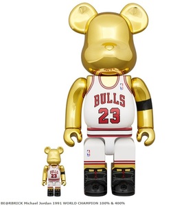 BE@RBRICK Michael Jordan 1991 WORLD CHAMPION 100％ & 400％　新品未開封 国内正規品