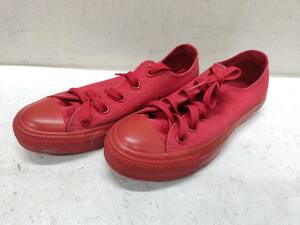 送料無料g23410 CONVERSE コンバース ALL STAR オールスター ローカット スニーカー 1CK841 22.0cm 赤 レッド RED