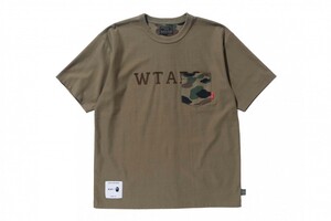 国内正規品 新品 WTAPS x A BATHING APE DESIGN S/S TEE XLサイズ ダブルタップス エイプ BAPE 伊勢丹新宿 NO.813 迷彩 CAMO