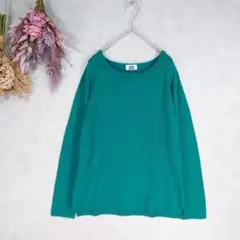 OLD NAVY　ニット　セーター　グリーン　カットオフ　M