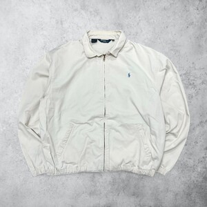 古着 90s USA製 POLO RALPH LAUREN SWING TOP JACKET NATURAL ポロラルフローレン コットン スイングトップ【Vintage】