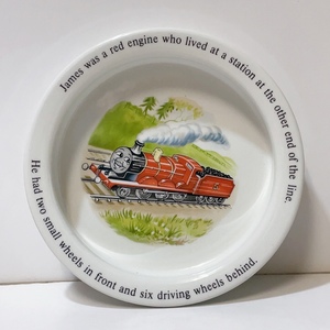 送料無料 即決 中古品★WEDGWOOD ウェッジウッド ジェームス THOMAS & FRIENDS 深皿 トーマス & フレンズ キッズ★洋食器 プレート