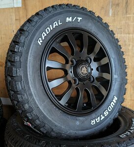 N-VAN アクティ ハイゼット アトレー クリッパー キャリィ 12インチ マッドスター ラジアル MT 145/80R12 80/78N ホワイトレター