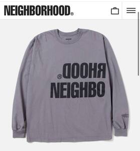 2024AW　Lサイズ　グレー　NH . TEE LS-14　ネイバーフッド　NEIGHBORHOOD　242PCNH-LT14　長袖プリントT