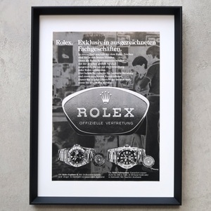 ROLEX ロレックス 1977年 エクスプローラーⅡ サブマリーナデイト K18 赤タグ ドイツ ヴィンテージ 広告 額装品 レア ポスター 稀少