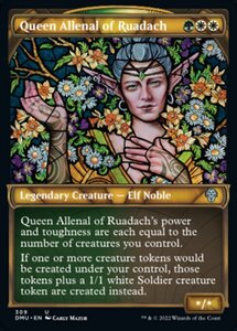 MTG ■金/英語版■ 《ルアダッハの女王オーリナル/Queen Allenal of Ruadach》★ショーケースFOIL★ 団結のドミナリア DMU