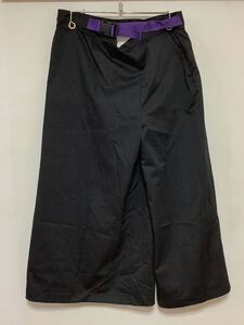 E-1305 Dickies FORT WORTH,TX ディッキーズ アシンメトリー ワイドカラーパンツ レディース W26 ブラック