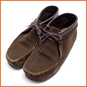 ★Clarks/クラークス ワラビーブーツ 7M/25.5cm相当/ダークブラウン/スエード/35402/ショートブーツ&1982400009