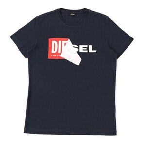 DIESEL Tシャツ M T DIEGO QA T-SHIRT ネイビー　ディーゼル