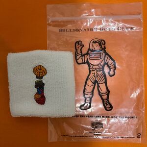 新品　未使用　BBC ICECREAM billionaire boys club ビリオネアボーイズクラブ リストバンド　白