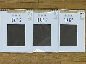 DAKS ダックス　オペイクサポートストッキング　ガーターゴム付　グレイ3足　22〜24cm