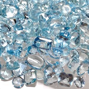 1円〜!!小粒!!●天然アクアマリンおまとめ101ct●j 約20.2g ルース 裸石 宝石 ジュエリー jewelry aquamarine ベリル w3 ツ47