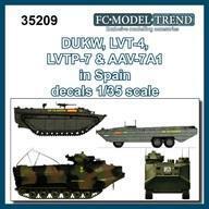 新品塗料・工具 1/35 アメリカ DUKW.LVT-4.LVTP-7＆AAV-7A1デカール(スペイン軍仕様) [FC35209]