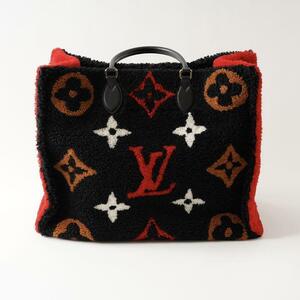 LOUISVUITTON VUITTON ヴィトン オンザゴーGM モノグラム テディ トートバッグ シアリング レザー マルチカラー 2WAY 20SS