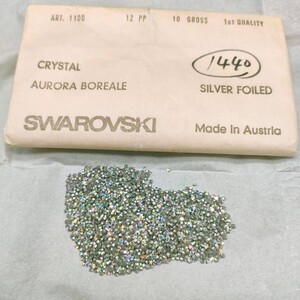 ☆ほぼ未使用 SWAROVSKI スワロフスキー ヴィンテージ ルース 1100 12PP 10gross Aurora Boreale オーロラボレアル 裸石 デコ R-160 