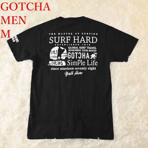 W3 MEN M ガッチャ COTCHA 黒 半袖Tシャツ