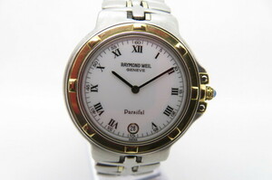 1円～【電池切れ】Raymond Weil レイモンドウィル Parsifal パルシファル 9190 メンズ クオーツ 腕時計 デイト コンビネーション　6-1-16