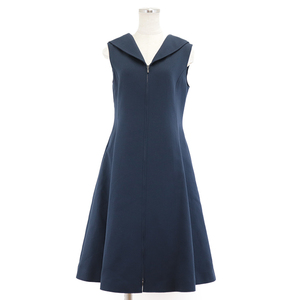 【新品同様】The Pippa Dress ザ ピッパ ドレス フーディー ノースリーブ ワンピース レディース サイズ 40 ネイビー 42874 日本製 FOXEY