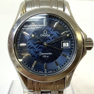 H817-CH10-353◎【電池交換済み/稼働】 OMEGA オメガ Seamaster シーマスター 120m ジャックマイヨール 2000本限定 2586.80 レディース