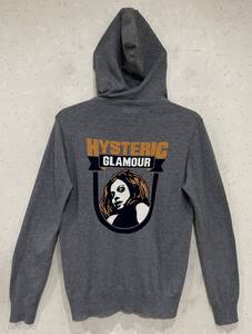 ＊ヒステリックグラマー HYSTERIC GLAMOUR HYSガール 薄手 ニット ジップパーカー S　　　　　　BJBD.JA　　