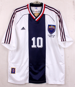 98ユーゴスラビア Yugoslavia FSJ(A)＃10 ストイコビッチ STOJKOVIC 半袖 ADIDAS 98フランスW杯仕様 M