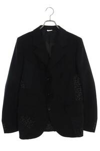 コムデギャルソンオムプリュスCOMME des GARCONS HOMME PLUS 22SS サイズ:S AD2022ジャガードパッチウールテーラードジャケット 中古 BS99