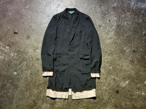 COMME des GARCONS HOMME PLUS EVER GREEN 08AW 脱色ロングジャケット 2008AW AD2008 コムデギャルソンオムプリュス エバーグリーン