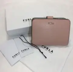 FURLA フルラ 財布 折財布 バイカラー財布 レ ザー ライトピンク 新品