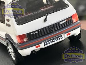 即決あり 完売品 NOREV 471702 1/43 プジョー 205 GTI 1.9 1990 (ホワイト)