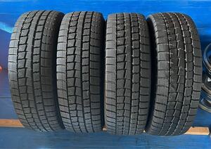 ダンロップ WINTER MAXX WM01 DIGI TYRE STUDLESS 中古タイヤ4本セツト　2019年製2本　2018年製2本　215/65R16 98Qバリ溝8mm 群馬県