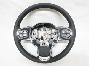 美品! フィアット 500 31212 FIAT 純正 革 ステアリング ハンドル スイッチ 34211935C PRE34211929 管理番号（W-CVI22）