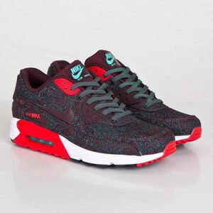 NIKE AIR MAX LUNAR90 PRM QS Burgundy Paisley 28.5cm ナイキ エア マックス ルナ lunar 90 プレミアム バーガンディ ペイズリー US10.5