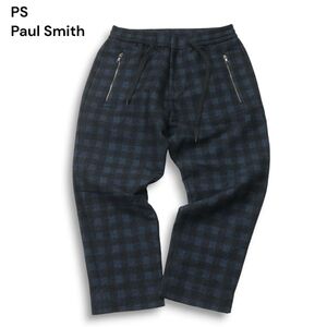 美品★ PS Paul Smith ポールスミス 【BLOCK CHECK TRACK PANTS】 ブロックチェック イージー トラック パンツ Sz.M　メンズ　I4B01924_B#Q