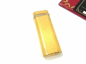 1円 Cartier カルティエ トリニティ オーバル 高級ガスライター ローラーガスライター 喫煙グッズ 喫煙具 ゴールド系 AZ4102