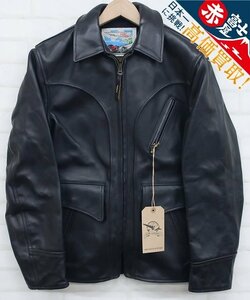 3J5218/未使用品 エアロレザー ヘラクレス ホースハイド AERO LEATHER レザーライダース ジャケット 34