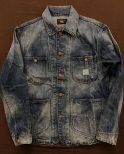 【希少】極美品 RRL FREMONT BARN DENIM JACKET ダブルアールエル カバーオール デニムジャケット ワーク ヴィンテージ M