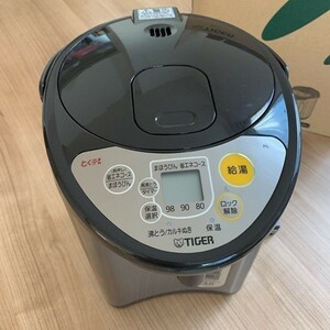 タイガー魔法瓶(TIGER) 電気ポット とく子さん 3L 新品 節電タイマー ブラウン 保温 省スチーム PIL-A300-T VE 未使用品