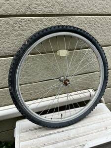 Jr/MTB　24×1.5～1.75　アルミリム　前輪　　フロントホイール　中古品