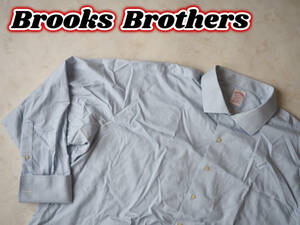 ☆送料無料☆ Brooks Brothers ブルックスブラザーズ 古着 長袖 ストライプ フレンチカフス シャツ メンズ 20-37 スーピマコットン 中古