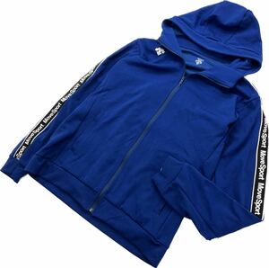 DESCENTE ☆ 通年 着回し◎ ブルー ジャージ ジャケット パーカー ブルー 青 L スポーツ トレーニング ランニング 運動 デサント■DF216