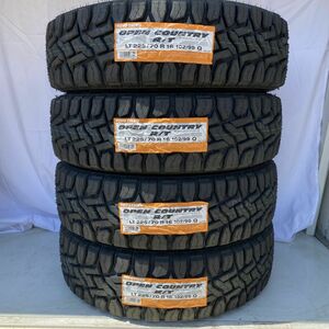 最短翌日発送 2024年製 TOYO オープンカントリー R/T LT225/70R16 新品 4本 OPEN COUNTRY 正規品 225/70-16 トーヨー ホワイトレター