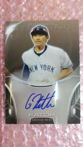 送料込即決 2013 Bowman Sterling BSAP-GK Gosuke Kato 加藤豪将 直書き直筆サインカード 2022 元ニューヨーク・メッツ傘下　ファイターズ